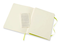 Блокнот Moleskine CLASSIC SOFT QP621C2 XLarge 190х250мм 192стр. линейка мягкая обложка лайм