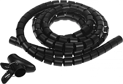 Кабельный органайзер Buro BU-CABORG-3X300 Spiral Hose 30x3000мм черный