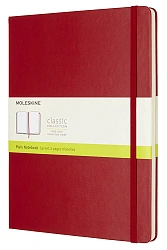 Блокнот Moleskine CLASSIC QP092F2 XLarge 190х250мм 192стр. нелинованный твердая обложка красный
