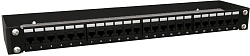 Кронштейн телекоммуникационный Hyperline BW19-1U-110F-RAL9005 настен. 1U 19" 110мм нагр.:15кг черный
