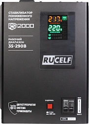 Стабилизатор напряжения Rucelf RS-12000 12кВА однофазный черный