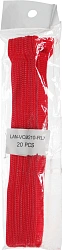Хомут-липучка Lanmaster LAN-VCM210-RD 210x16мм (упак:20шт) нейлон/полиэтилен внутри помещений красный