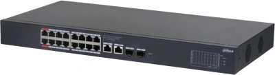 Коммутатор Dahua DH-CS4220-16GT-190 16x100Мбит/с 2x1Гбит/с 2xКомбо(1000BASE-T/SFP) управляемый