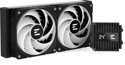 Система водяного охлаждения Zalman Alpha2 A24 ARGB Soc-AM5/AM4/1200/1700/1851 черный 4-pin 29.7dB Al+Cu LCD 320W 2000gr Ret (ALPHA2 A24 BLACK)