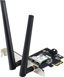 Сетевой адаптер Wi-Fi + Bluetooth Asus PCE-BE6500 BE6500 PCI Express (ант.внеш.съем) 2ант.