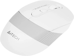 Мышь A4Tech Fstyler FG10S белый/серый оптическая 2000dpi silent беспров. USB для ноутбука 4but (FG10S WHITE)