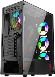 Корпус Bloody BD-CC120F черный без БП ATX 8x120mm 1xUSB2.0 1xUSB3.0 audio bott PSU