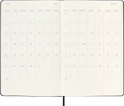 Ежедневник Moleskine ACADEMIC Large 130х210мм датир.18мес 592стр. черный