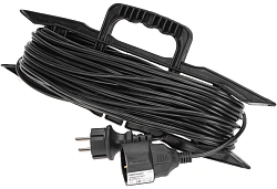 Удлинитель силовой PROconnect PROc-Uc (13-4915) 3x0.75кв.мм 1розет. 30м ПВС 6A пласт.рамка черный