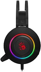 Наушники с микрофоном A4Tech Bloody G521 черный 2.3м мониторные USB оголовье (G521 (BLACK))