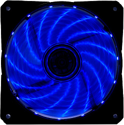 Вентилятор для корпуса Digma DFAN-LED-BLUE RGB 120х120x25 черный 3-pin 4-pin (Molex) 23дБ Ret
