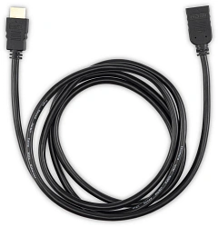 Кабель-удлинитель аудио-видео Buro HDMI (m)/HDMI (f) 2м. позолоч.конт. черный (BU-HDMI2.0-EXTND-2M)