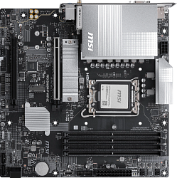 Материнская плата MSI PRO B860M-P WIFI6E Soc-1851 Intel B860 4xDDR5 mATX AC`97 8ch(7.1) 2.5Gg RAID+VGA+HDMI+DP