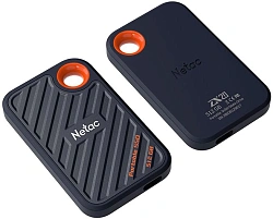 Накопитель SSD Netac USB-C 512Gb NT01ZX20-512G-32BL ZX20 2.5" синий