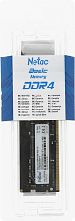 Память DDR4 8Gb 2666MHz Netac NTBSD4N26SP-08 Basic RTL PC4-21300 CL19 SO-DIMM 260-pin 1.2В single rank Ret