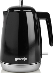 Чайник электрический Gorenje K15RLBK 1.7л. 2200Вт черный корпус: металл/пластик
