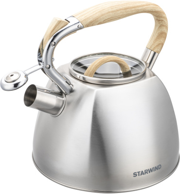 Чайник металлический Starwind Chef Daily 2.8л. серый (SW-CH1308)