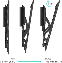 Кронштейн для телевизора Onkron TM5 черный 32"-70" макс.68кг настенный наклон