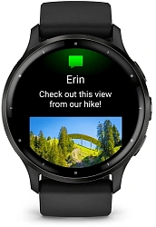 Смарт-часы Garmin Venu 3 35.4мм 1.4" AMOLED корп.черный рем.черный разм.брасл.:135-200мм (010-02784-01)
