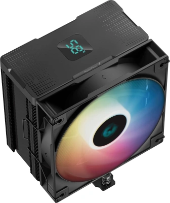 Устройство охлаждения(кулер) Deepcool AG500 Digital ARGB Soc-AM5/AM4/1200/1700/1851 черный 4-pin 29.4dB Al+Cu LCD 240W 845gr Ret (R-AG500-BKADMN-G-1)