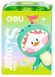 Точилка для карандашей ручная Deli EH552 Little Singer 1 отверстие пластик ассорти коробка