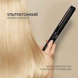 Щипцы Polaris PHS 5012KT UltraSlim Digital Pro 45Вт черный/розовый макс.темп.:220С покрытие:керамическое (PHS 5012KT)