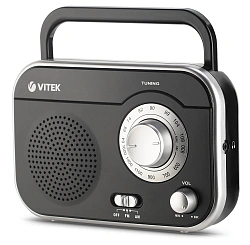 Радиоприемник настольный Vitek VT-3593 черный