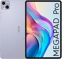 Планшет Tecno MegaPad Pro T1201 G100 (2.2) 8C RAM8Gb ROM256Gb 12" IPS 2000x1200 4G Android 14 фиолетовый 13Mpix 5Mpix BT WiFi microSD 1Tb 10000mAh