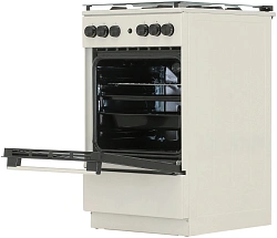 Плита Газовая Gorenje GG5A21BEF бежевый (стеклянная крышка) реш.чугун