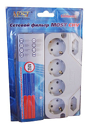 Сетевой фильтр Most CHV 5м (6 розеток) белый (коробка)
