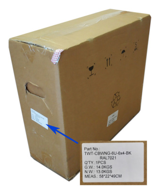 Шкаф коммутационный Lanmaster Next (TWT-CBWNG-6U-6X4-BK) настенный 6U 550x450мм пер.дв.стекл 60кг черный 13кг 329мм