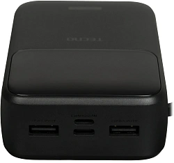 Мобильный аккумулятор Tecno Pocket S201 20000mAh 2.4A 2xUSB-A/USB-C черный