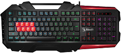 Клавиатура A4Tech B3590R механическая черный/красный USB Multimedia for gamer LED (подставка для запястий) (B3590R (BLACK+RED)) кабель 1.8м