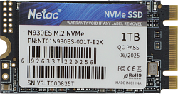 Накопитель SSD Netac PCIe 3.0 x2 1TB NT01N930ES-001T-E2X N930ES M.2 2242