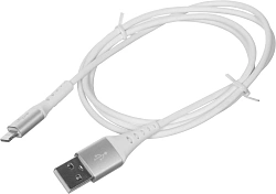 Кабель Cactus CS-LG.USB.A-1 USB (m)-Lightning (m) 1м белый блистер