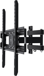 Кронштейн для телевизора Buro MF2 черный 32"-70" макс.35кг настенный поворотно-выдвижной и наклонный