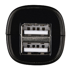 Автомобильное зар./устр. Hama H-1401660 12W 1.2A+1.2A 2xUSB универсальное черный (00173624)
