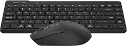 Клавиатура + мышь A4Tech Fstyler FG2200 Air2 клав:черный мышь:черный USB беспроводная slim (FG2200 AIR2 BLACK)