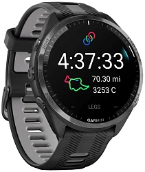 Смарт-часы Garmin Forerunner 965 1.3" AMOLED корп.черный рем.черный/серый (010-02809-10)
