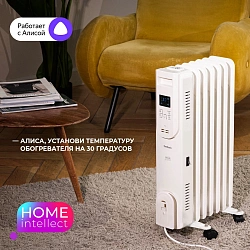 Радиатор масляный Timberk Home Intellect T-OR1507-F10E-WF 1500Вт белый