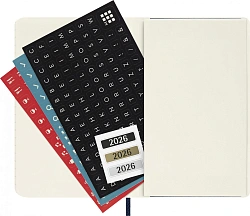 Еженедельник Moleskine CLASSIC SOFT WKNT Pocket 90x140мм 144стр. мягкая обложка синий сапфир
