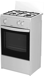 Плита Газовая Darina 1 AS GM521 001 W белый реш.сталь