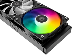 Система водяного охлаждения ID-Cooling SL240 XE ARGB Soc-AM5/AM4/1200/1700/1851 черный 4-pin 14-30dB Al+Cu LCD 300W Ret