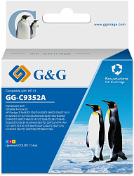 Картридж струйный G&G GG-C9352A № 22 многоцветный (11.4мл) для HP DJ 3920/3940/D1360/D1460/D1470/D1560/D2330/D2360/D2430/D2460/F370/F375/F380/F2180/F2187/F2224/F2280/F2290/F4140/F4172/F4180/F4190