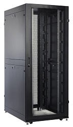 Шкаф серверный ЦМО (ШТК-СП-48.8.12-48АА-9005) напольный 48U 800x1130мм пер.дв.перфор. задн.дв.перфор.2-хст. 2 бок.пан. направл.под закл.гайки 1350кг черный 890мм 170кг 180град. 2215мм