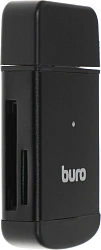 Устройство чтения карт памяти USB2.0 Buro BU-CR-3103 черный