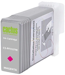 Картридж струйный Cactus CS-PFI107M PFI-107 M пурпурный (130мл) для Canon IP iPF670/iPF680/iPF685/iPF770/iPF780/iPF785/ с чипом