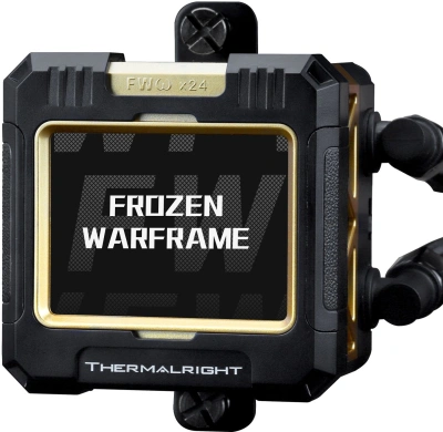 Система водяного охлаждения Thermalright Frozen Warframe 280 ARGB Soc-AM5/AM4/1200/1700/1851 черный 4-pin 29.8dB Al LCD Ret (F-WFRAME-280-BL-ARGB)