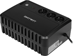 Источник бесперебойного питания Smartwatt Safe 240Вт 400ВА черный
