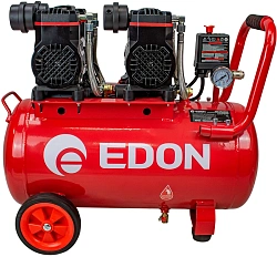 Компрессор поршневой Edon NAC-50/3000 безмасляный 210л/мин 50л 3000Вт красный/черный